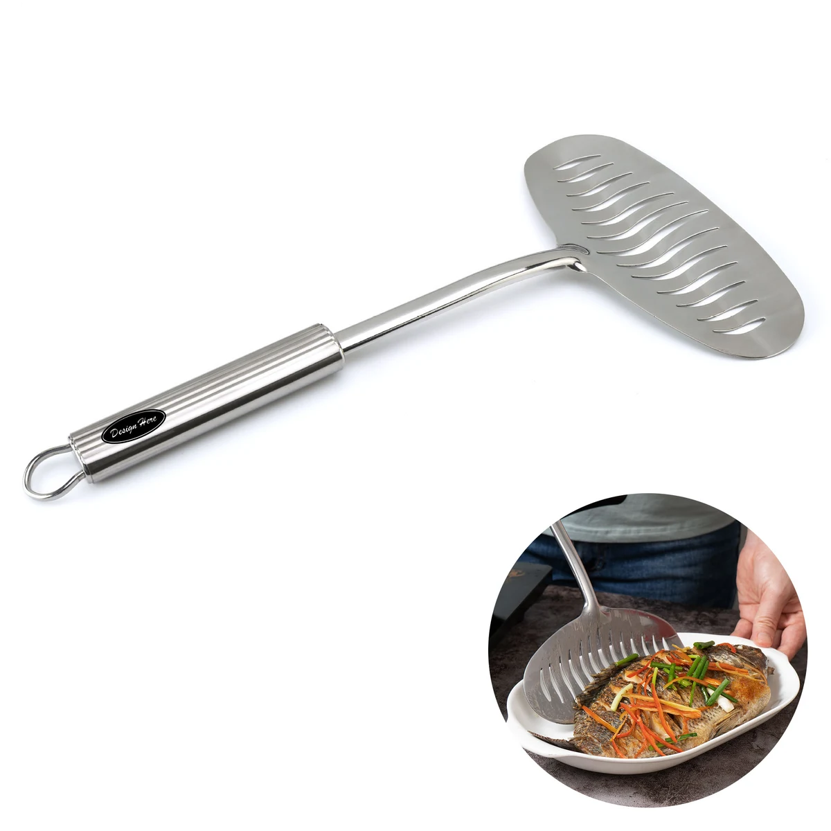 Thickened Stainless Steel Spatula 1