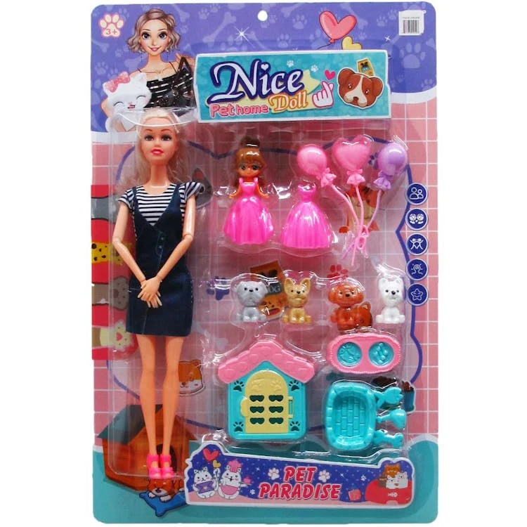 Fashion Dolls with Pet Accessories - 11.5" 1