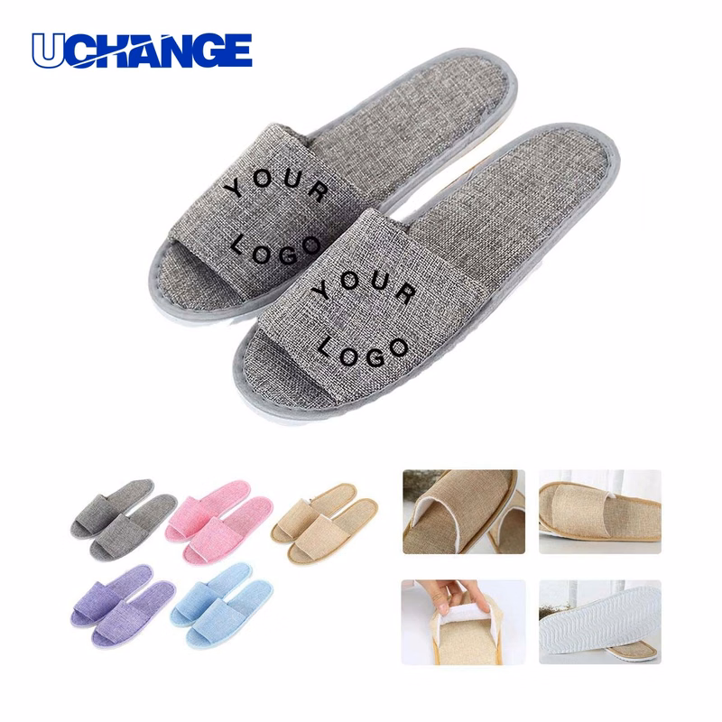 Disposable Slippers Footwear with Antibacterial Fabric for Guests