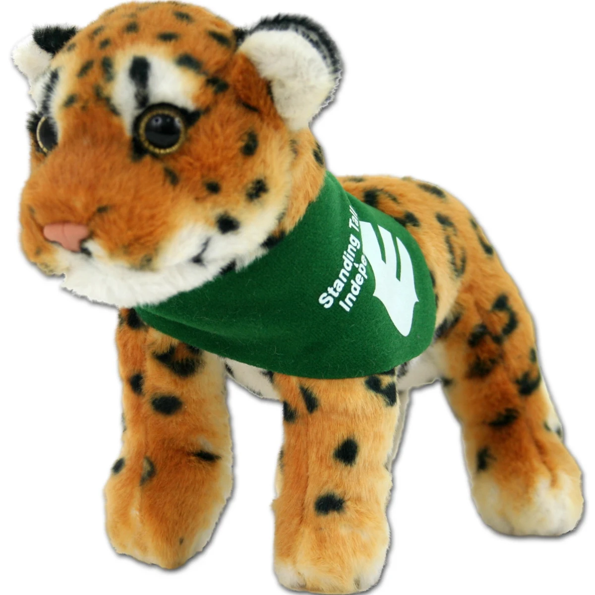 8" Jungle Animals Standing Brown Leopard 1