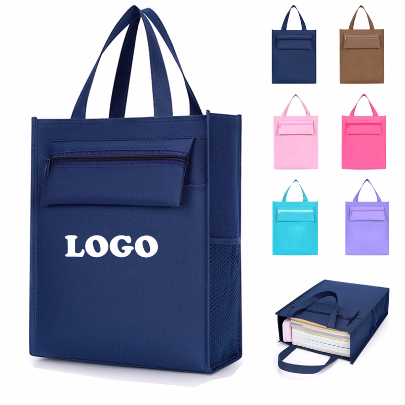MOQ 20 Large Capacity Oxford Cloth File Tote Bag Organizer