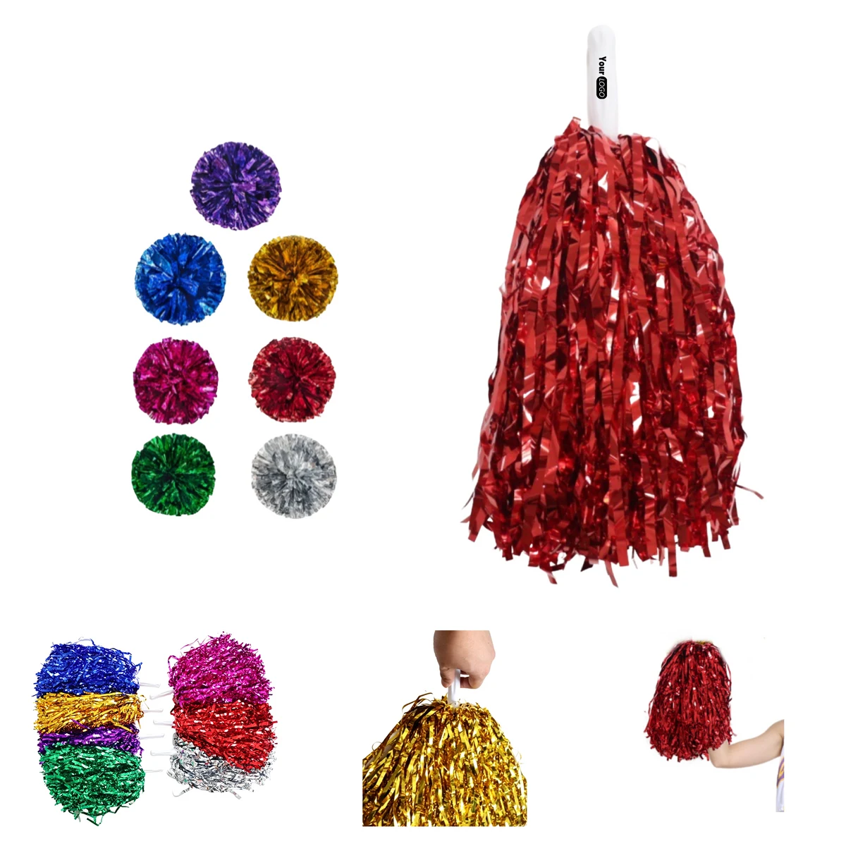 13 Inch Cheerleader Hand Pom 1