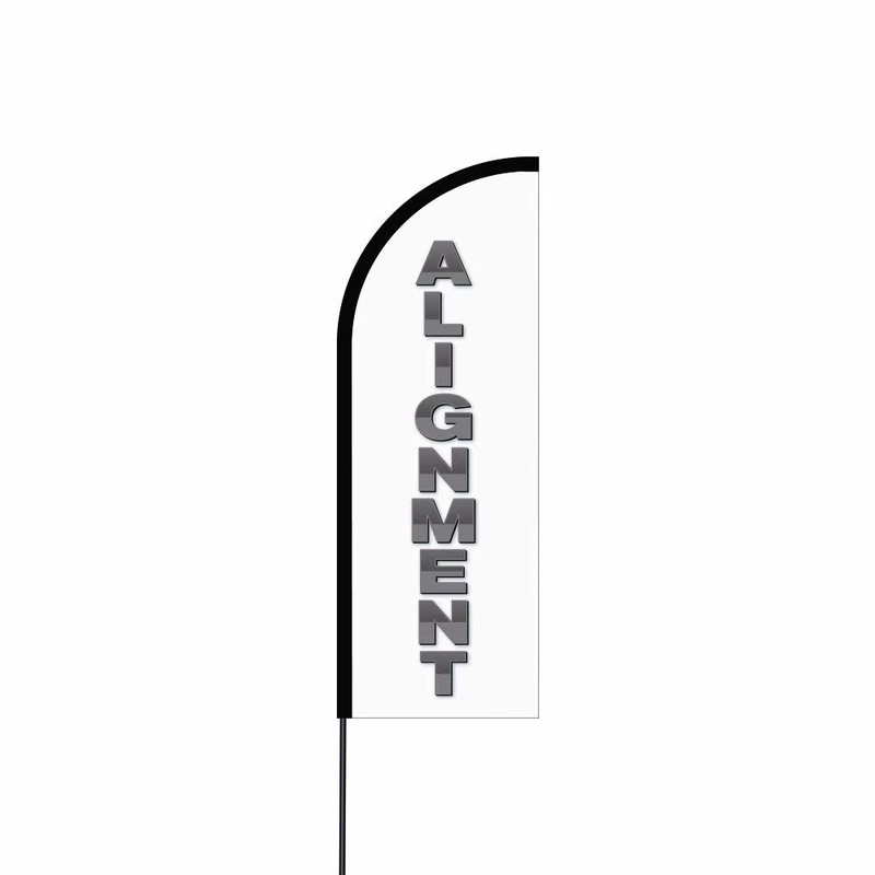 Alignment Flag Kit 14' Feet Feather Flag Sign Outdoor Banner