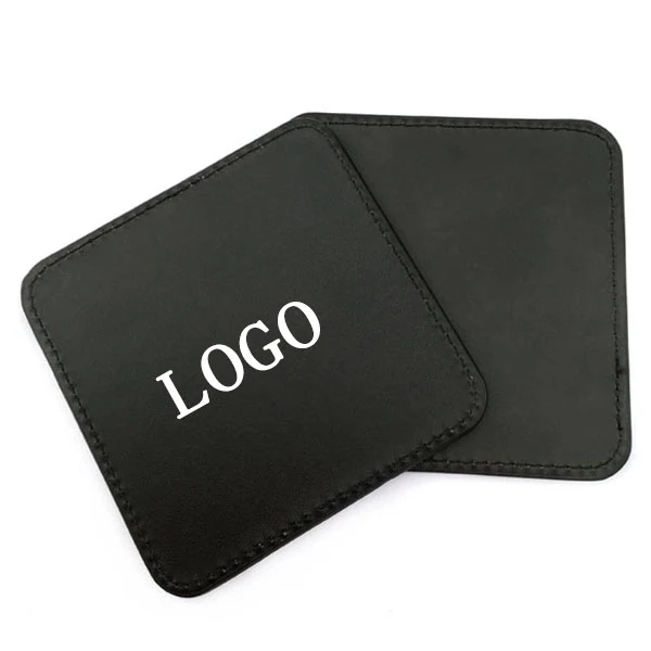 Square Pu Leather Coaster 1