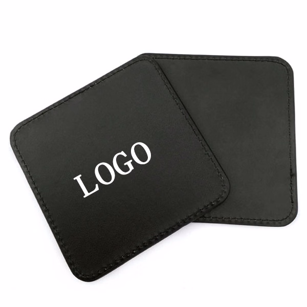 Square Pu Leather Coaster