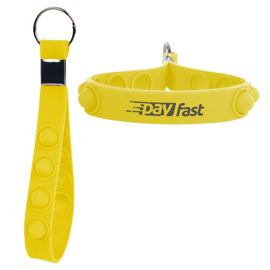 Pop Fidget Toy Keychain Wristband 1