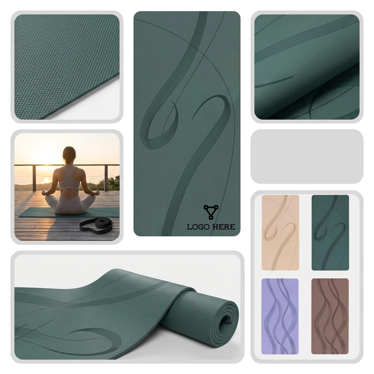 Oversized Wave Fitness Mat 1