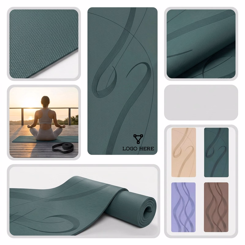 Oversized Wave Fitness Mat