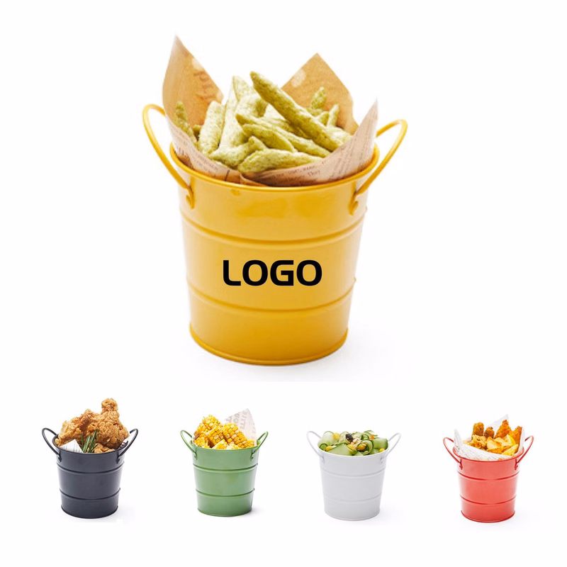 20oz Powder Coated Iron Ice Bucket for Gastro Pubs