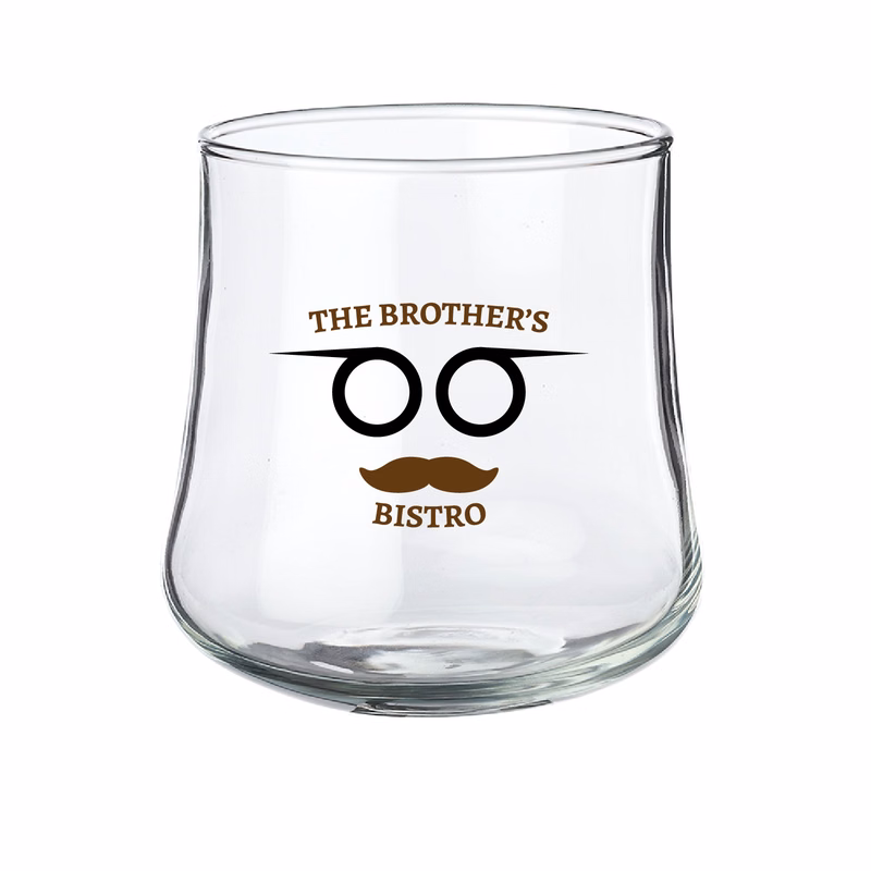 11 oz. Belle Stemless Glasses (2 Color Imprint)