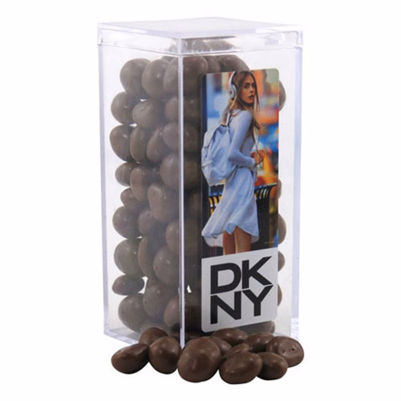 Acrylic Box with Chocolate Covered Peanuts
