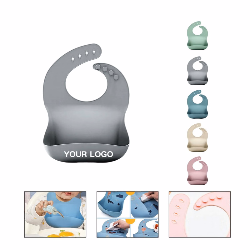 Soft Baby Feeding Bib with Food Catcher