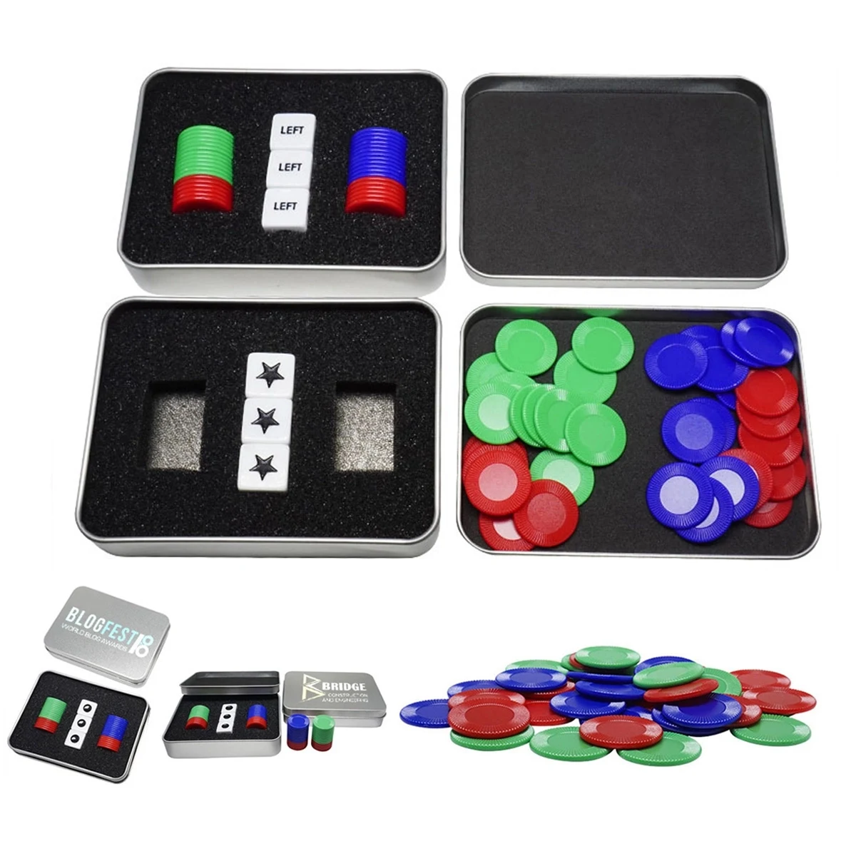 Custom Left Right Center Dice Set Board Game 1