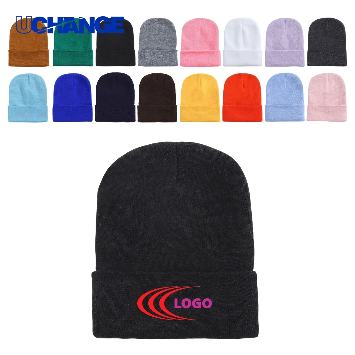 Warm Knit Beanie Hat 1
