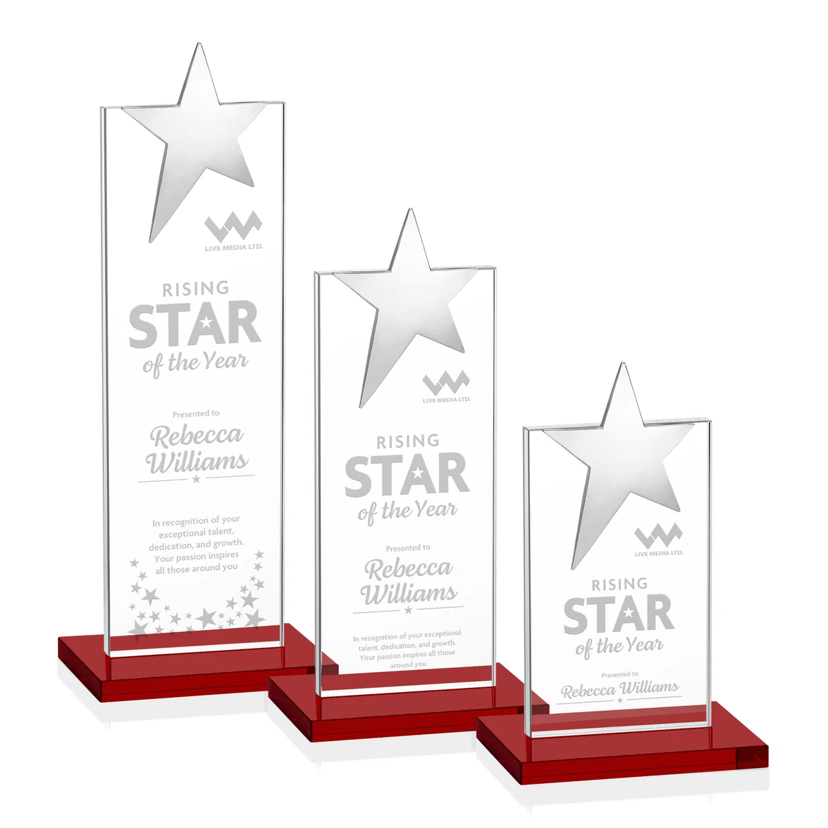 Bryanston Chrome Star Award - Red 1