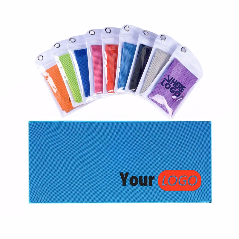 Microfiber Cooling Towel W/ Pouch And Carabiner