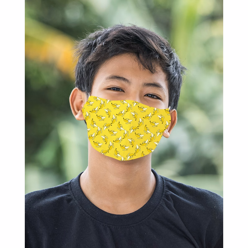 Adjustable Stretch Youth / Small 2 Ply Structured Face Mask