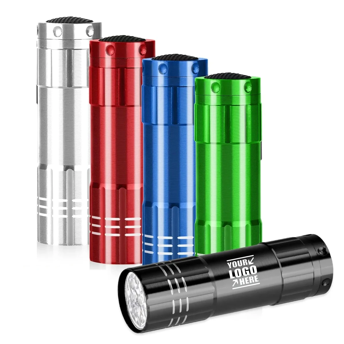 Aluminum 9 LED Flashlight with Strap 1