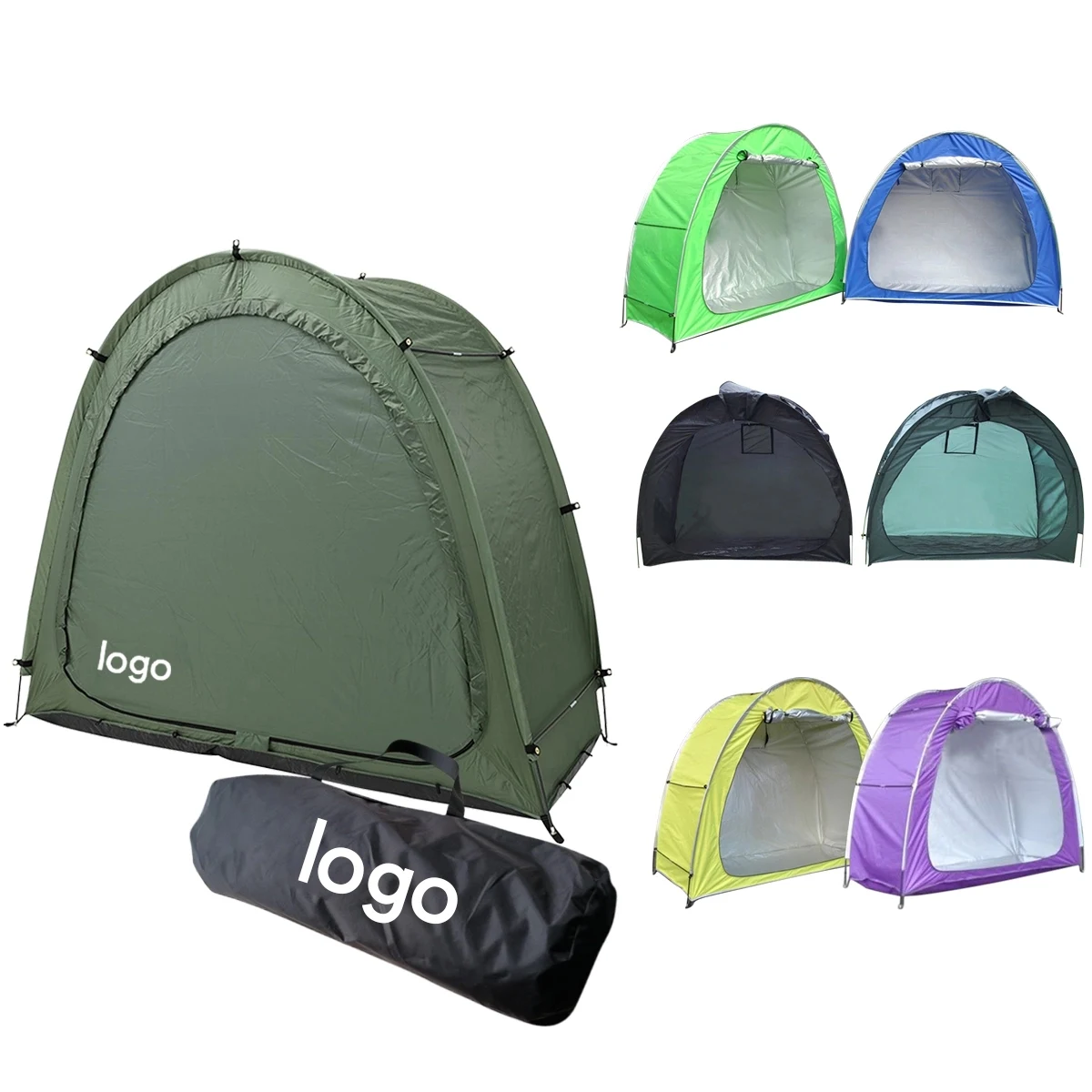 210D Waterproof Coated Oxford Bike Storage Tent MOQ 50PCS 1