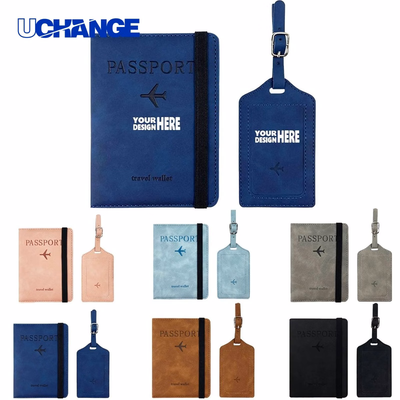 Passport Holder and Luggage Tag Travel Set