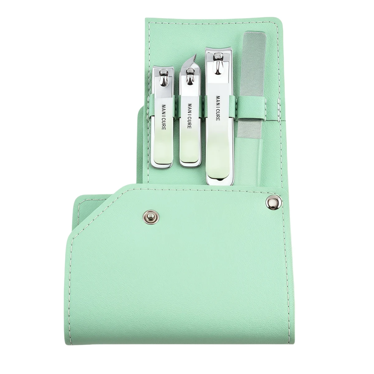 Premium Dual-Sided Rotating Gradient Stainless Steel Nail Clipper 1