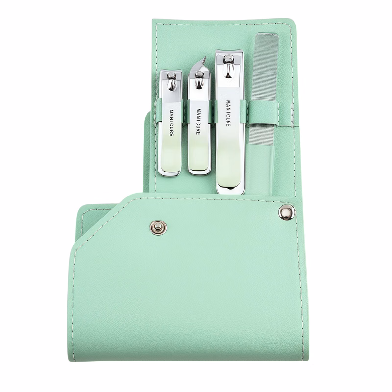 Premium Dual-Sided Rotating Gradient Stainless Steel Nail Clipper