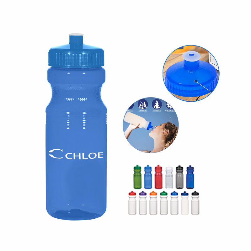 24 Oz. Translucent Squeezable Water Bottle