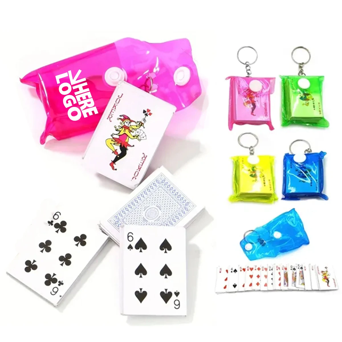 Mini Poker Keychain with Waterproof Bag 1