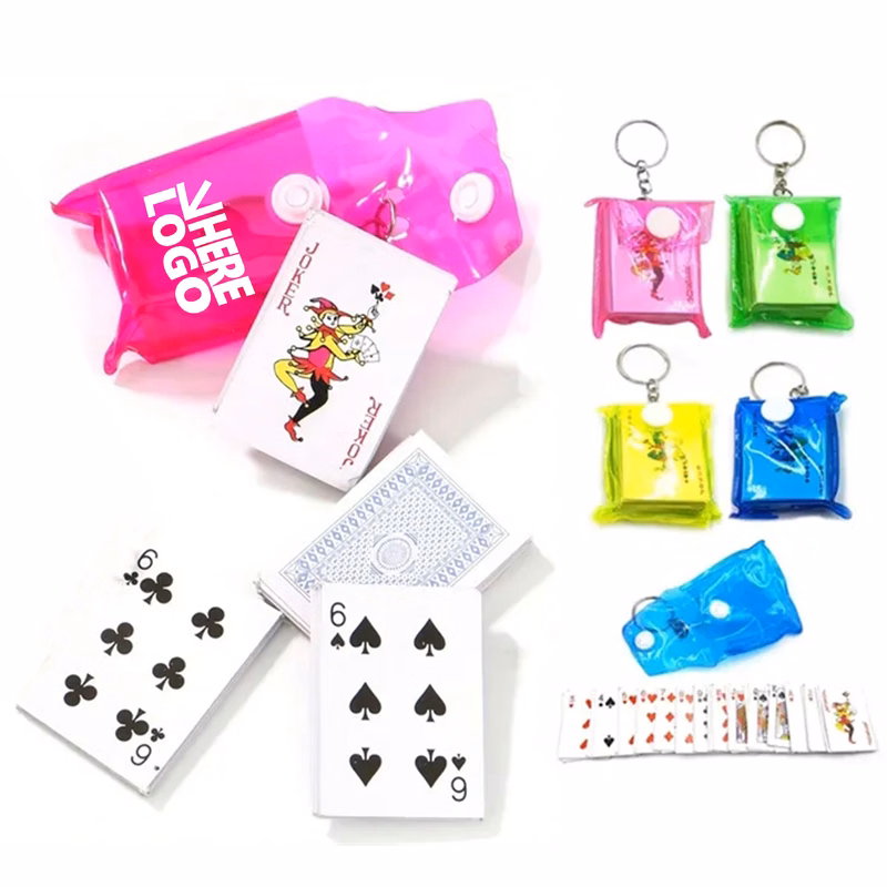 Mini Poker Keychain with Waterproof Bag
