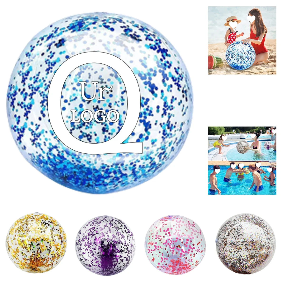 Inflatable Sequin Beach Ball 1