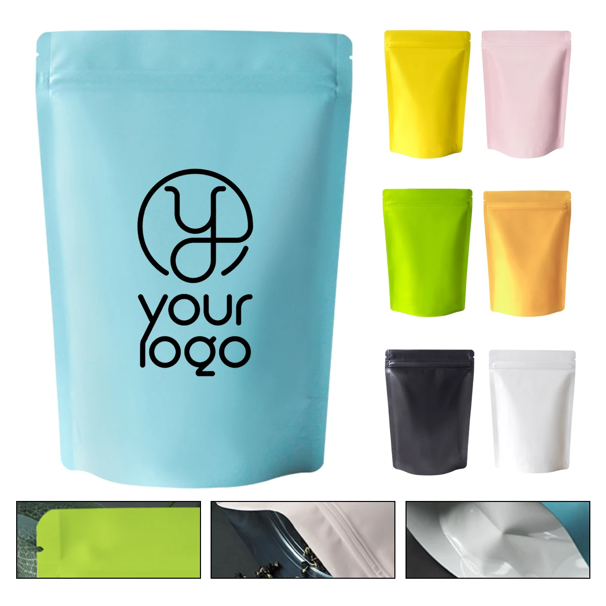 Custom Colored Aluminum Foil Self-Sealing Bag 1