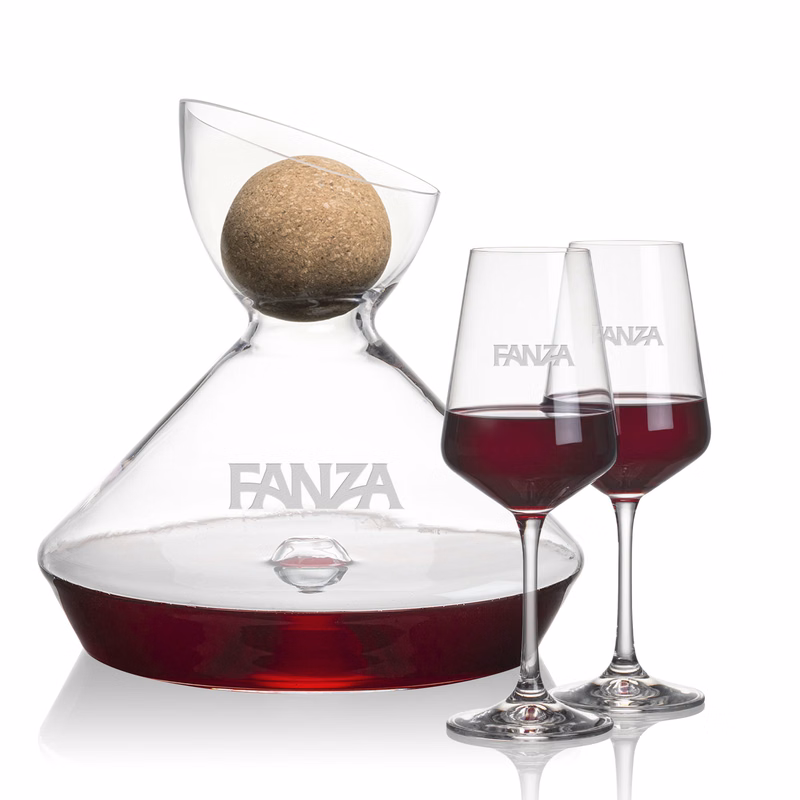 Woodbury Carafe w/Cork Stopper & Cannes Wine
