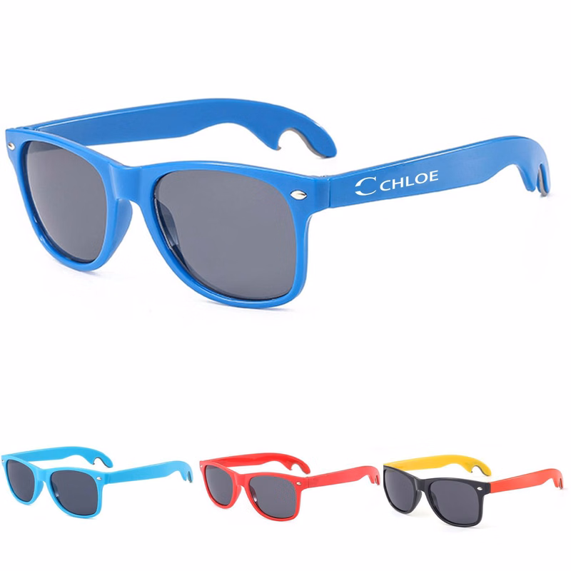Plastic bottle opener glasses