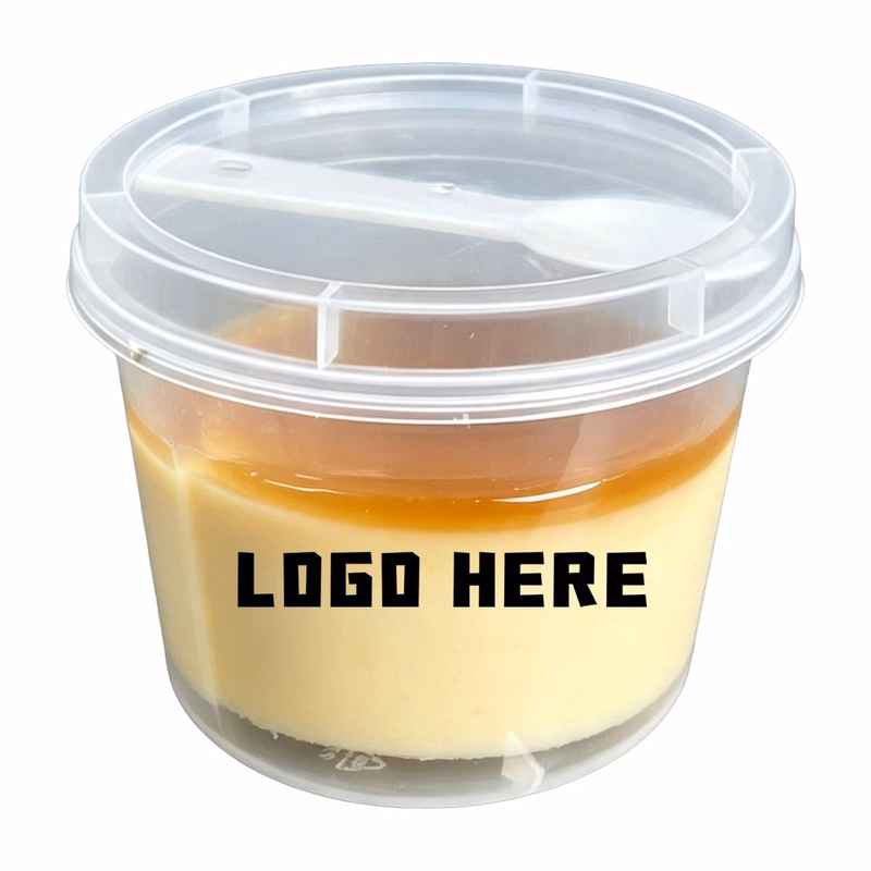 7 Ounce Disposable Pudding Cup Including Spoon