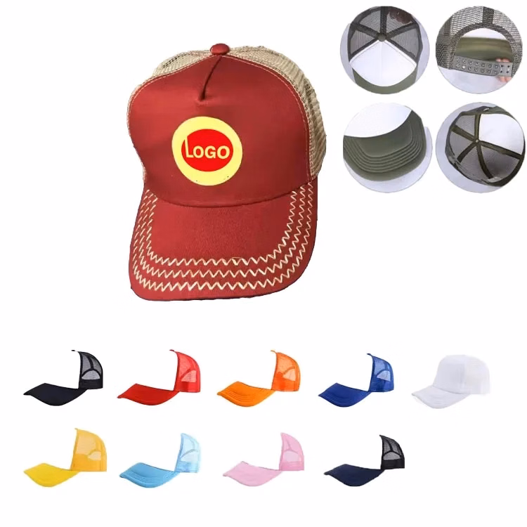 Polyester Foam Front 5 Panel High Mesh Back Trucker Hat