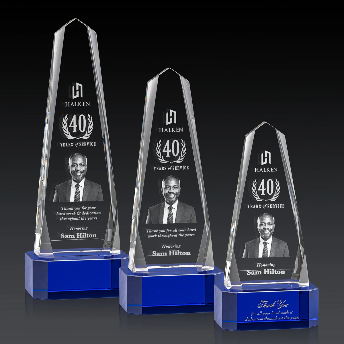 Geneva 3D Award on Base - Blue 1