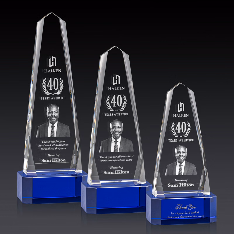 Geneva 3D Award on Base - Blue