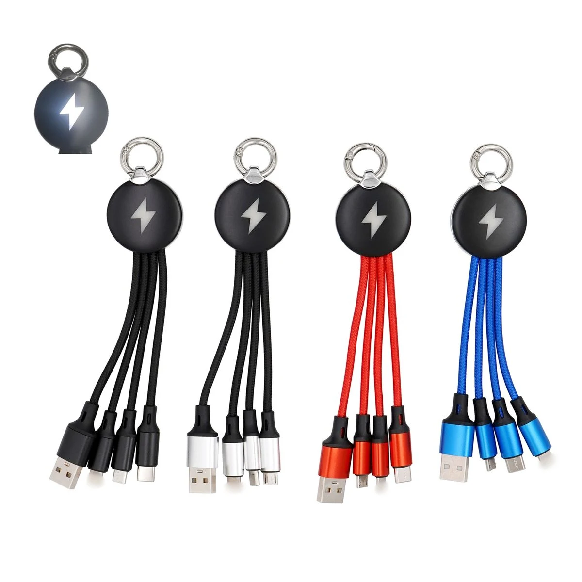 Custom 3 in1 Shine Charging Cable 1