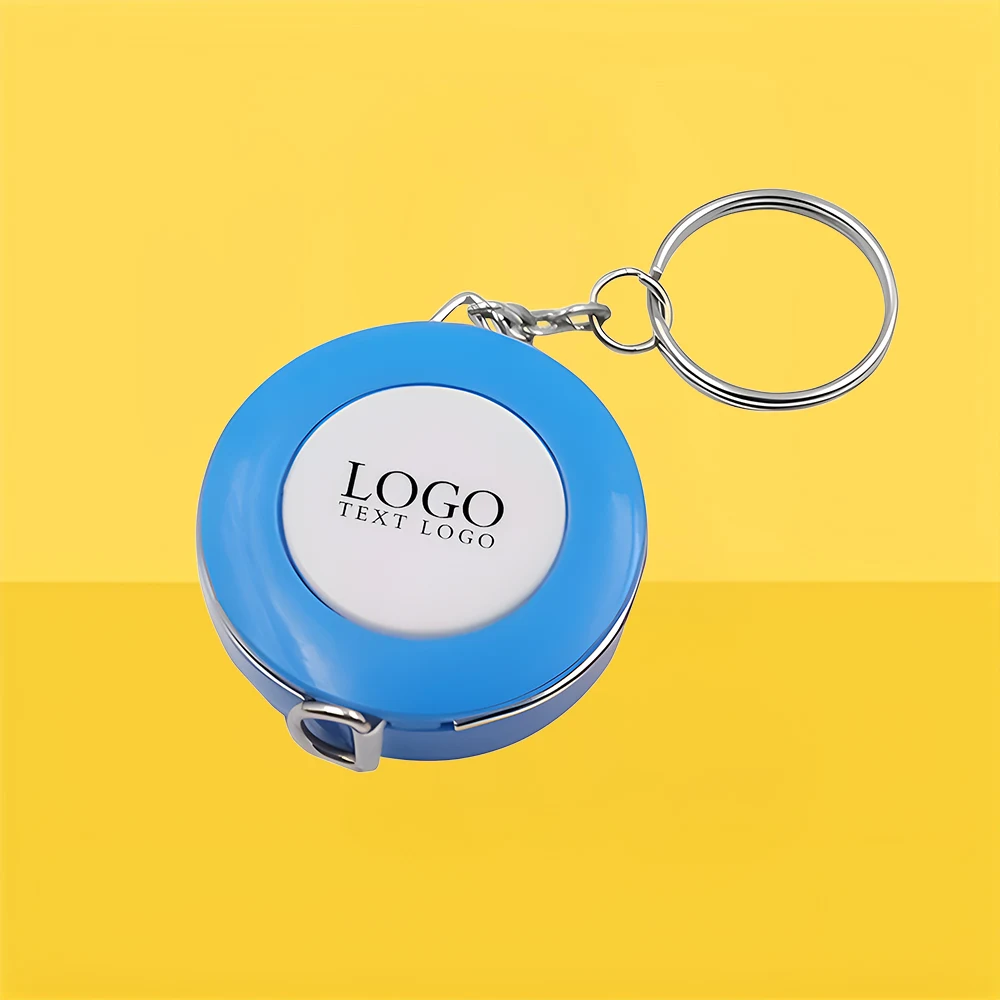 Retractable Plastic Round Tape Measure Keychain 1