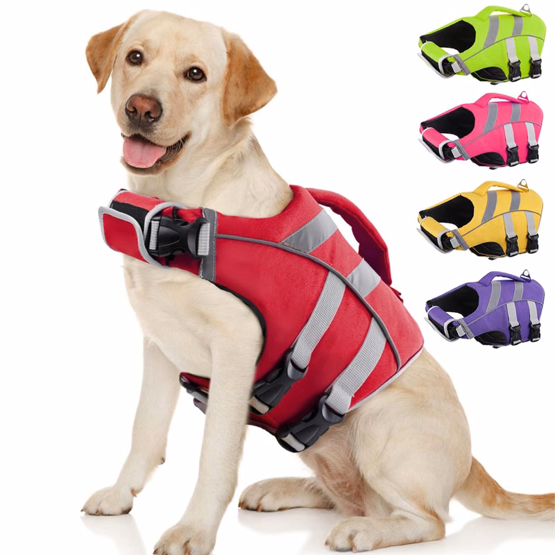 MOQ 10pcs Dog Life Jacket with Reflective Stripes