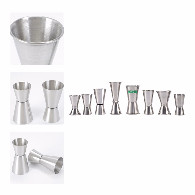 MOQ 50 Stainless Steel Double Jigger Measuring Cup