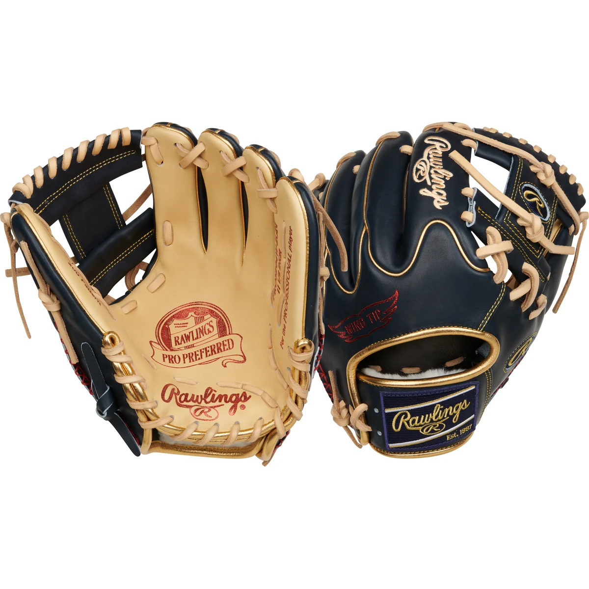 Rawlings Pro Preferred 11.5 in Baseball Glove, Infield 1