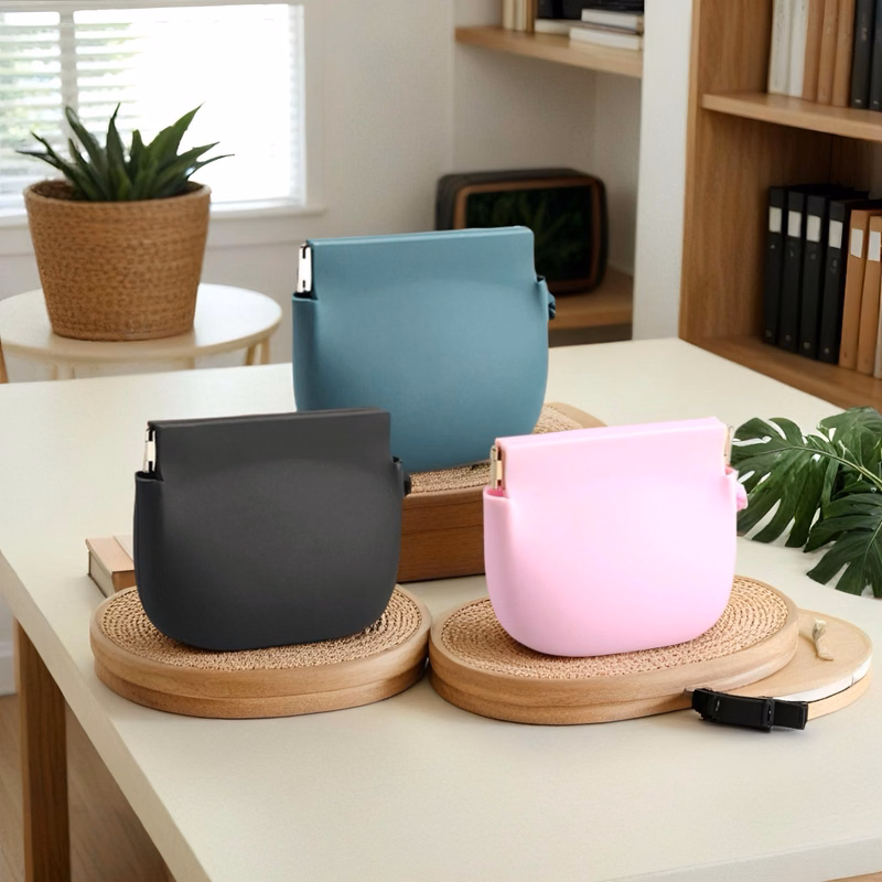 Square Silicone Makeup Bag