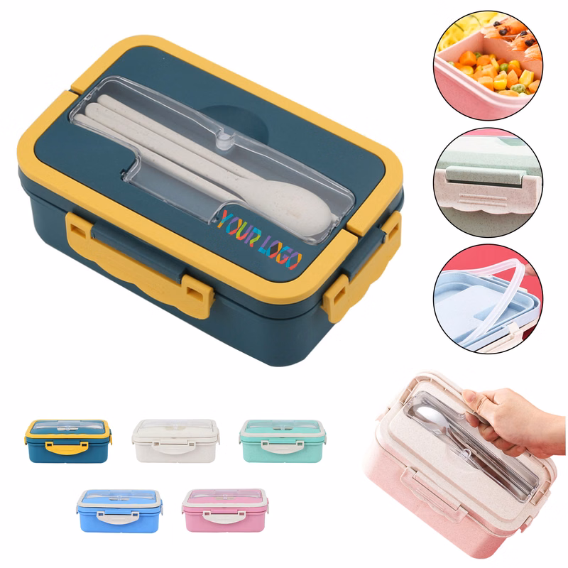 Eco-Friendly Biodegradable Wheat Straw Lunch Bento Box