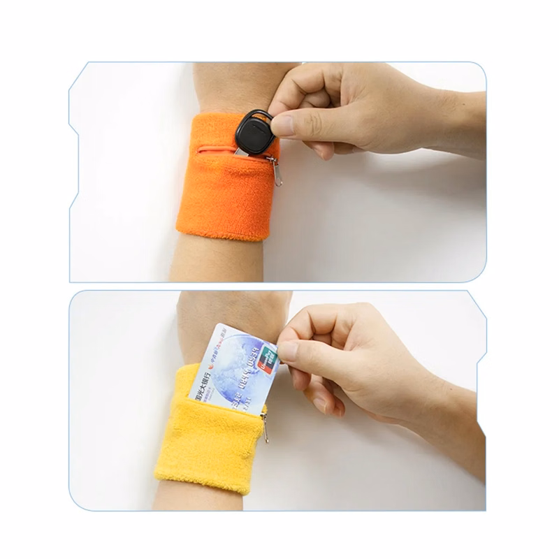 Zippered Athletic Wristband Wallet