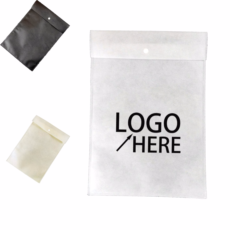 Hidden Snap Non-Woven Fabric Pouch