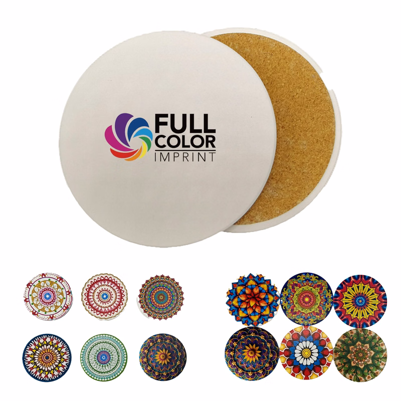 MOQ 10 pcs Absorbent Coaster