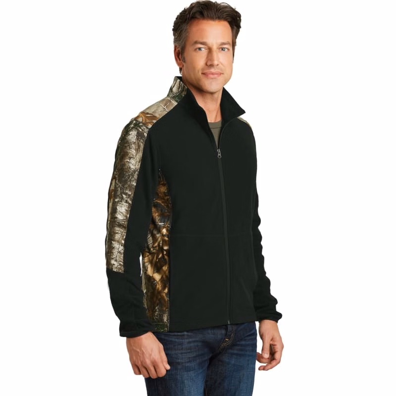 Port Authority Camouflage Microfleece Full-Zip Jacket.