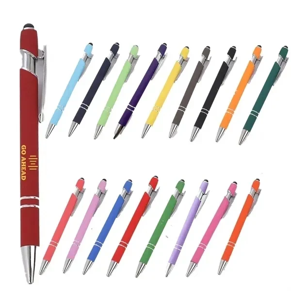 Metal Soft Touch Stylus Ballpoint Pen 1