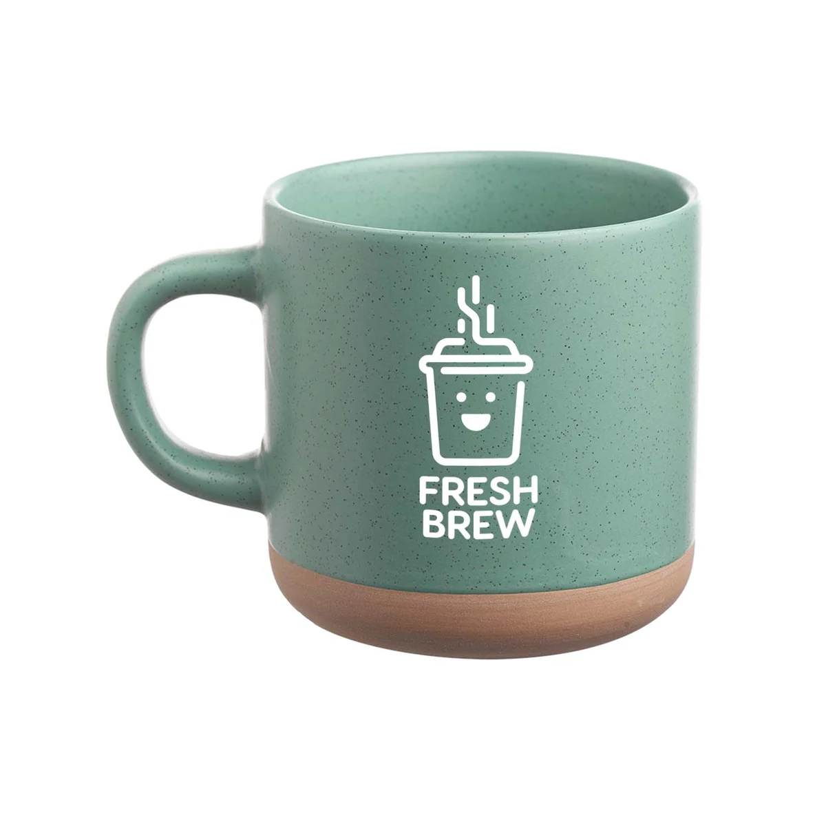 11 oz. Petite Speckled Clay Ceramic Mug (1 Color Imprint) 1
